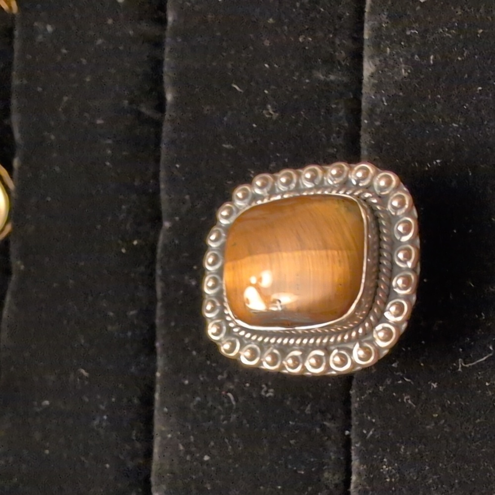 Sterling Silver and Tiger's Eye Stone Ring